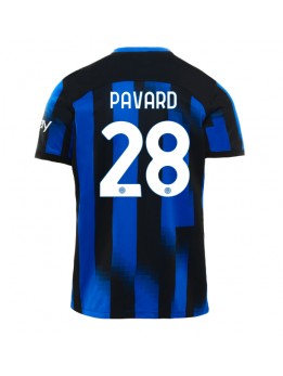Moški Nogometna dresi replika Inter Milan Benjamin Pavard #28 Domači 2023-24 Kratek rokav